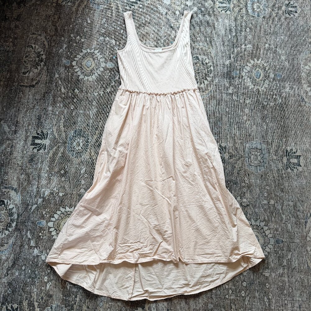 A. New. Day Blush Pink Midi Tank Dress with High Low hem • size medium